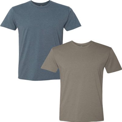 Next Level N6210 Premium Fitted CVC Crew Tee 2-Pack XL Indigo-Warm