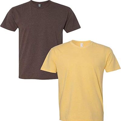 Next Level N6210 Premium Fitted CVC Crew Tee 2-Pack XL Espresso-Banana