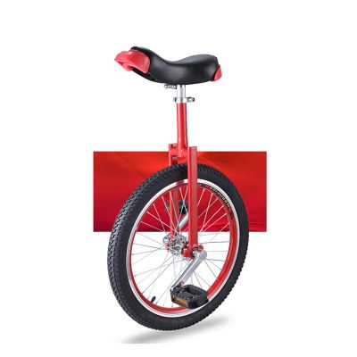 QWEASDF 16'',18'',20'' Unicycle, Skid Proof Wheel Unicycle Bike Mountain Tire Cycling Self Balancing Exercise Balance Cycling Outdoor Sports Fitness Exercise,Red,20''