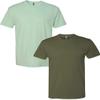 Next Level N6210 Premium Fitted CVC Crew Tee 2-Pack Medium Mint-Military view 1