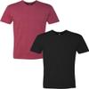 Next Level N6210 Premium Fitted CVC Crew Tee 2-Pack 2XL Cardinal-Black view 1