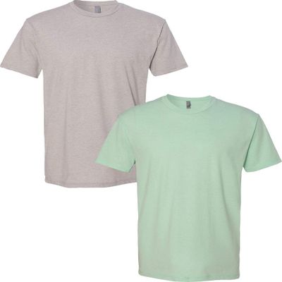 Next Level N6210 Premium Fitted CVC Crew Tee 2-Pack XL Silk-Mint