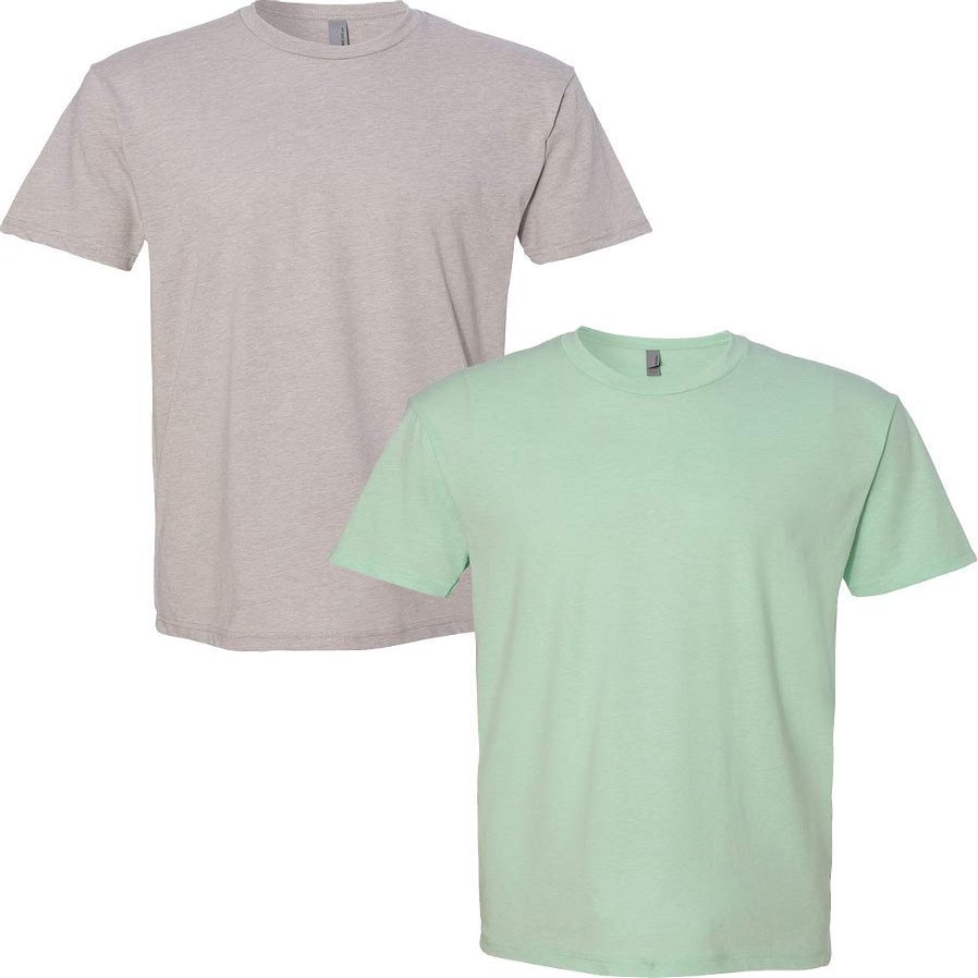 Next Level N6210 Premium Fitted CVC Crew Tee 2-Pack XL Silk-Mint