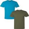 Next Level N6210 Premium Fitted CVC Crew Tee 2-Pack Medium Turquoise-Military view 1