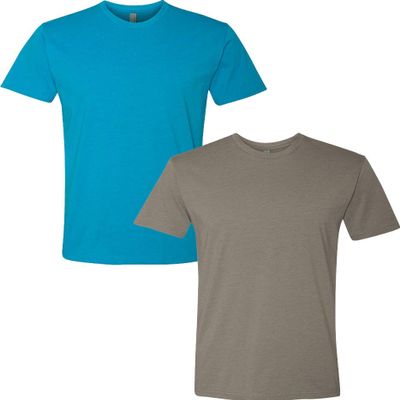 Next Level N6210 Premium Fitted CVC Crew Tee 2-Pack XL Turquoise-Warm
