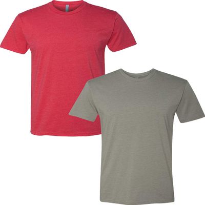 Next Level N6210 Premium Fitted CVC Crew Tee 2-Pack 2XL Red-Stone