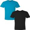 Next Level N6210 Premium Fitted CVC Crew Tee 2-Pack 2XL Turquoise-Black view 1