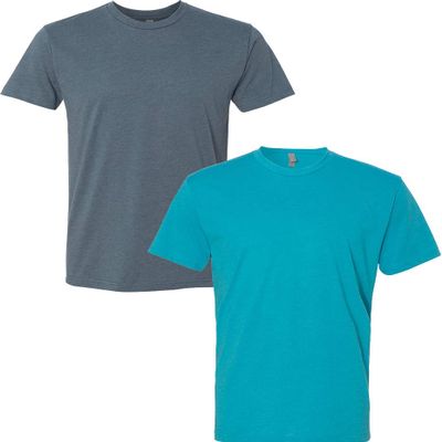 Next Level N6210 Premium Fitted CVC Crew Tee 2-Pack 2XL Indigo-Bondi