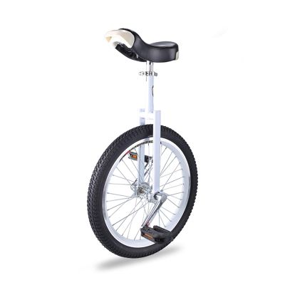 QWEASDF 16'',18'',20'' Unicycle, Skid Proof Wheel Unicycle Bike Mountain Tire Cycling Self Balancing Exercise Balance Cycling Outdoor Sports Fitness Exercise,White,18''