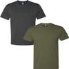 Next Level N6210 Premium Fitted CVC Crew Tee 2-Pack Medium Charcoal-Military view 1
