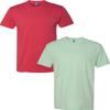 Next Level N6210 Premium Fitted CVC Crew Tee 2-Pack Large Red-Mint view 1