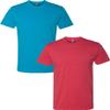 Next Level N6210 Premium Fitted CVC Crew Tee 2-Pack 2XL Turquoise-Red view 1