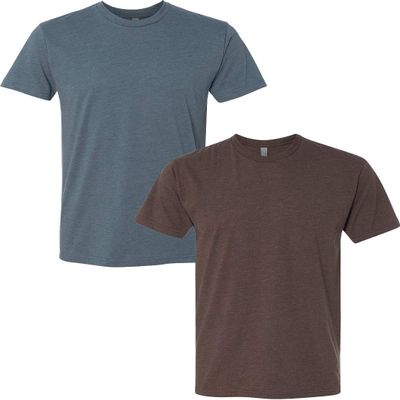 Next Level N6210 Premium Fitted CVC Crew Tee 2-Pack XL Indigo-Espresso