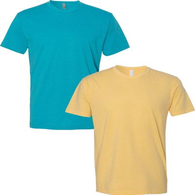 Next Level N6210 Premium Fitted CVC Crew Tee 2-Pack XL Bondi-Banana