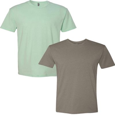 Next Level N6210 Premium Fitted CVC Crew Tee 2-Pack XL Mint-Warm