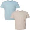 Next Level N6210 Premium Fitted CVC Crew Tee 2-Pack Medium Ice-Sand view 1