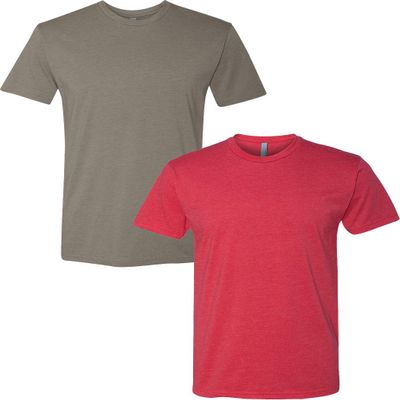 Next Level N6210 Premium Fitted CVC Crew Tee 2-Pack 2XL Warm-Red