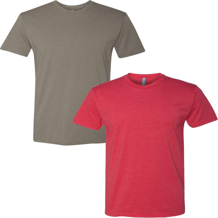 Next Level N6210 Premium Fitted CVC Crew Tee 2-Pack 2XL Warm-Red
