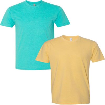 Next Level N6210 Premium Fitted CVC Crew Tee 2-Pack XL Tahiti-Banana