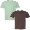 Next Level N6210 Premium Fitted CVC Crew Tee 2-Pack XL Mint-Espresso view 1