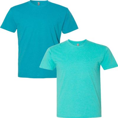 Next Level N6210 Premium Fitted CVC Crew Tee 2-Pack Medium Bondi-Tahiti