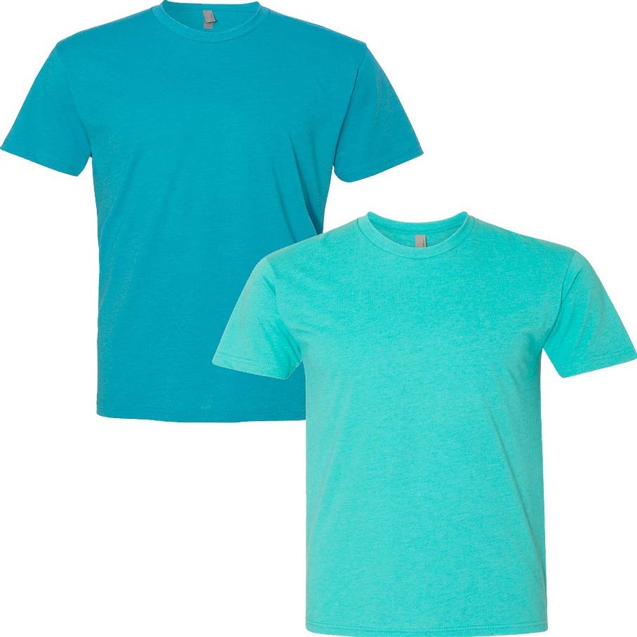 Next Level N6210 Premium Fitted CVC Crew Tee 2-Pack Medium Bondi-Tahiti