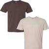Next Level N6210 Premium Fitted CVC Crew Tee 2-Pack Small Espresso-Sand view 1