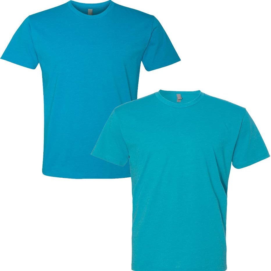 Next Level N6210 Premium Fitted CVC Crew Tee 2-Pack XL Turquoise-Bondi