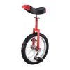 QWEASDF Unicycle, 16,18,20,24 Wheel Leakproof Butyl Tire Wheel Cycling Outdoor Sports Fitness Exercise Health, Unisex Heavy Duty Steel Frame and Alloy Wheel,Red,24 view 1