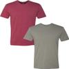 Next Level N6210 Premium Fitted CVC Crew Tee 2-Pack XL Cardinal-Stone view 1