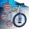 QWEASDF 16", 18", 20", 24", Wheel Unicycle, One Wheel Bike, Leakproof Butyl Tire Wheel Cycling Outdoor Sports Fitness Exercise Health,Blue,18 '' view 2