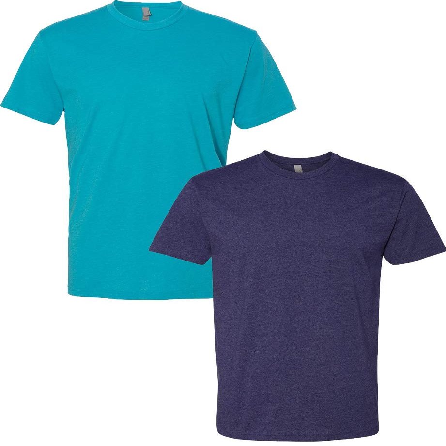Next Level N6210 Premium Fitted CVC Crew Tee 2-Pack Medium Bondi-Storm