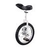 QWEASDF Unicycle, 16,18,20,24 Wheel Leakproof Butyl Tire Wheel Cycling Outdoor Sports Fitness Exercise Health, Unisex Heavy Duty Steel Frame and Alloy Wheel,White,20 view 1
