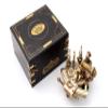 US HANDICRAFTS Handmade Brass Astrolabe Sextant with Built-in Compass & Hardwood Box  Vintage Maritime Navigation Instrument, Antique Nautical Decor & Gift for Collectors view 4