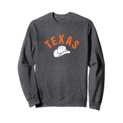 Austin Texas Vintage Classic Cowboy or Cowgirl Hat TX Local Sweatshirt