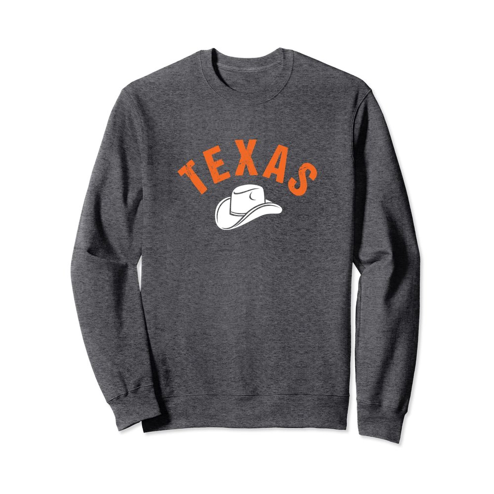 Austin Texas Vintage Classic Cowboy or Cowgirl Hat TX Local Sweatshirt