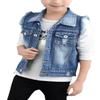 MYtodo Child Jacket Boy Sleeveless Vest Jeans Broken Hole Waistcoat (6-7 Years) view 2