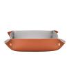 KHUY Key Bowl for Entryway Table, Key Perfume Jewelry Tray Organizer Key Bowl Jewelry Dish Tray Multifunctional Leather Perfume Necklace Coin Change Watches and Candy Storage Trays view 1
