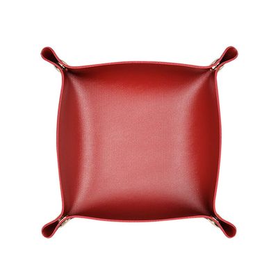 KHUY Jewelry Tray Organizer, Key Perfume Jewelry Trays for Entryway Table Key Bowl Jewelry Dish Tray Multifunctional Leather Perfume Necklace Coin Change Watches and Candy Trays