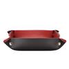 KHUY Jewelry Tray Organizer, Key Perfume Jewelry Trays for Entryway Table Key Bowl Jewelry Dish Tray Multifunctional Leather Perfume Necklace Coin Change Watches and Candy Trays view 2