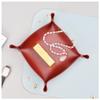 KHUY Jewelry Tray Organizer, Key Perfume Jewelry Trays for Entryway Table Key Bowl Jewelry Dish Tray Multifunctional Leather Perfume Necklace Coin Change Watches and Candy Trays view 4