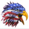 Nostalgia Decals Screaming American Flag Eagle Head Decal (36" x 26.5") view 1