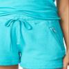 Bandier x Sincerely Jules_The Juniper Sweat Short Aqua-S view 3