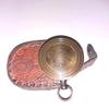 Brass Antique Pocket Compass Not All Those Who Wonder are Lost Engraved Compass view 2