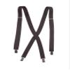 Tuxgear Mens Self Tie Necktie Suspender and Pocket Square, (Mens, Chocolate Brown) view 4