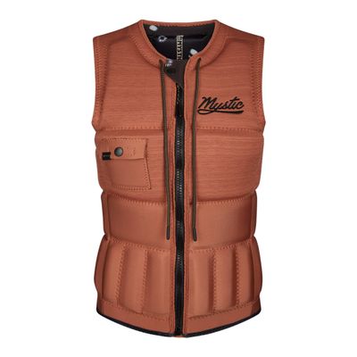 Mystic Womens Diva FZip Wakeboard Impact Vest - Rusty Red 200186 S