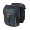 Basil Miles Double Bicycle Bag 34 Litres PVC Black/Orange view 1