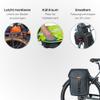 Basil Miles Double Bicycle Bag 34 Litres PVC Black/Orange view 2