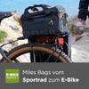 Basil Miles Double Bicycle Bag 34 Litres PVC Black/Orange view 4