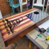 Cornhole Wraps Skin ~ Combo Texas Flag Come and Take It & Rustic American Dont Tread On Me DTOM Cornhole Wraps (Set of 2) CHB view 2